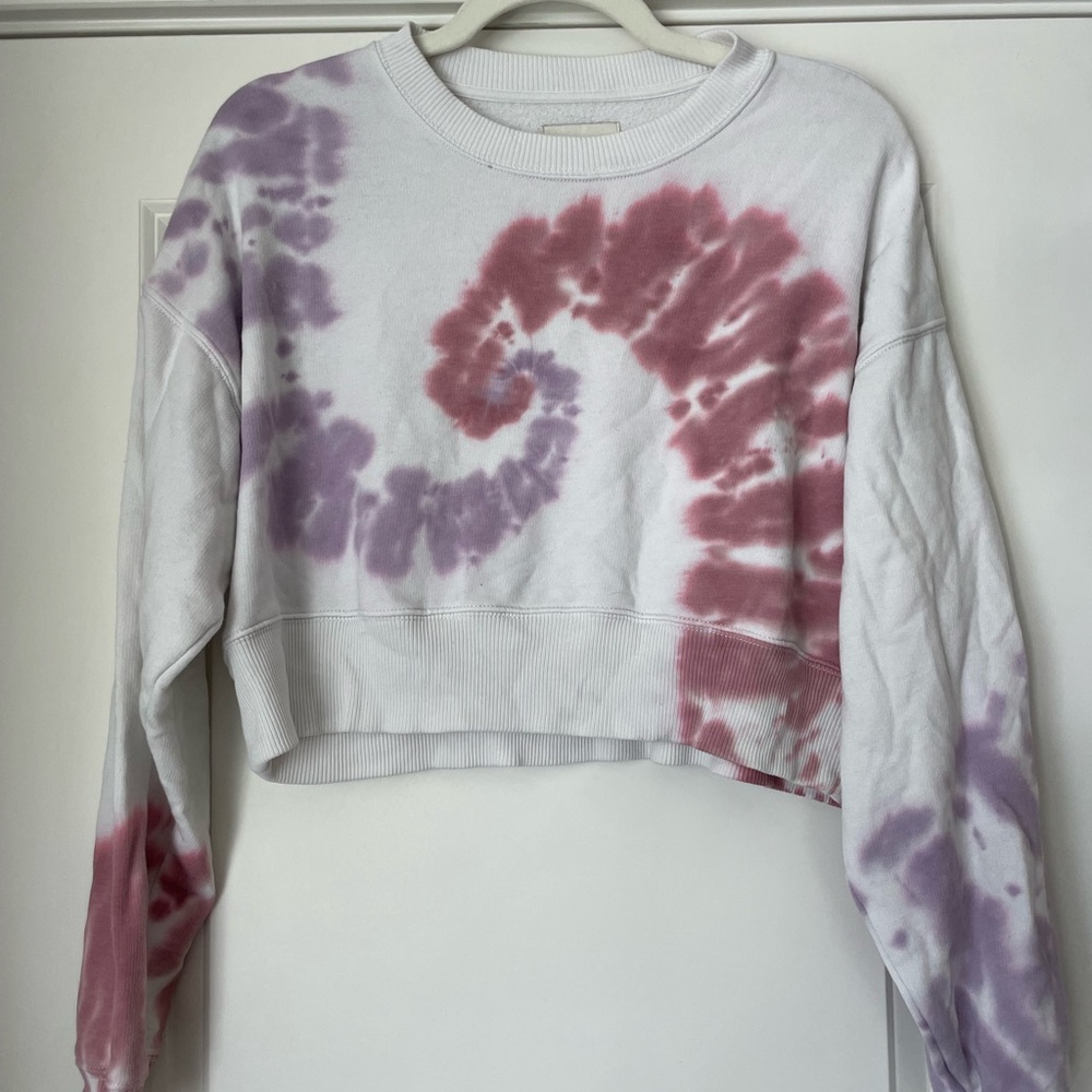 American Eagle Outfitters Pink Tie-Dye Top